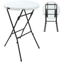Deuba Stehtisch aus Kunststoff, 80 cm