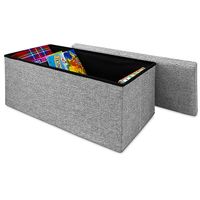 Deuba Faltbare Sitzbank/Sitzhocker MDF grau