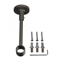 Doppelträger für Gardinenstangen 20 cm ø 20 mm anthrazit 1 Stück