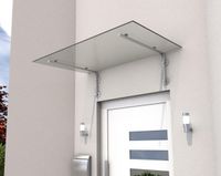 Edelstahlvordach HD/L 140 VSG Klar