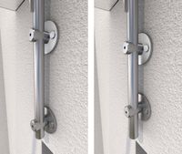 Edelstahlvordach HD/L 160 VSG Klar