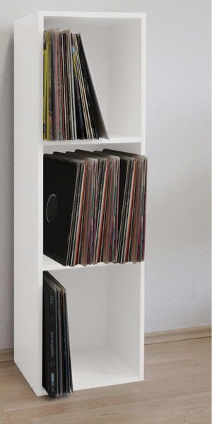my media Schallplatten-Regal Platto Weiß