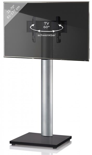 my media TV-Standfuß Onu Schwarzlack