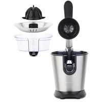 Elektrische Zitruspresse AGR80, Anti-Tropf System 160W, BPA-frei, spülmaschinenfeste Teile, Silber