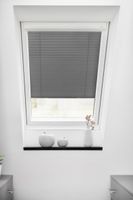 Dachfenster Plissee - Grau 95,3 x 100 cm