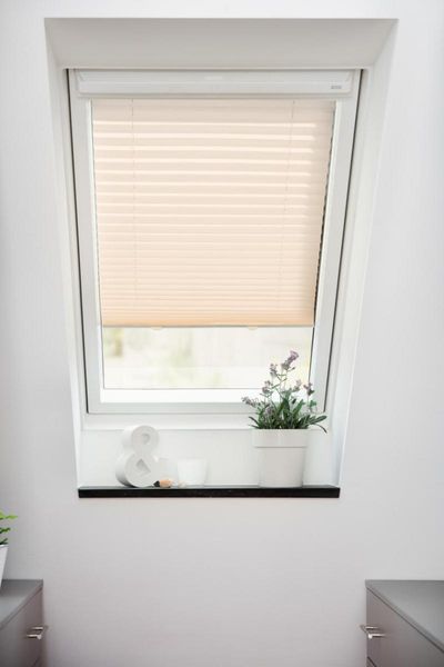 Dachfenster Plissee - Creme 47,3 x 100 cm
