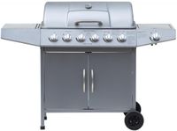 Gasgrill Dayton silber 6+1 Brenner