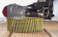 Munition für Druckluft Coil Nagler MCN55, smooth shank; Glattschaft, 2,1 x 38 mm, 350 Stk. Pro Gurt