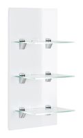 LED-Panel VIVA mit 3 Glasablagen weiß hochglanz EEK: F