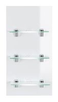 LED-Panel VIVA mit 3 Glasablagen weiß hochglanz EEK: F