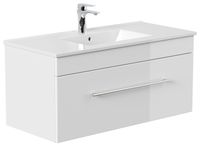 Badmöbel-Set VIVA 100 (2-teilig) weiß hochglanz EEK: F