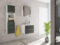 Badmöbel-Set VIVA 60 (3-teilig) schwarz EEK: F