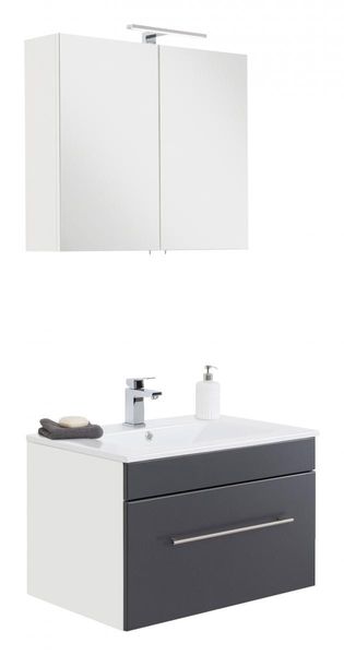 Badmöbel-Set VIVA 75 (2-teilig) anthrazit EEK: F