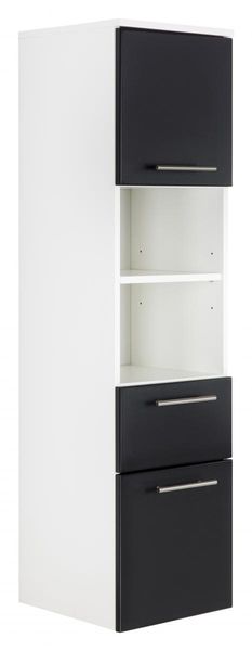 Hochschrank VIVA 135cm mit Tür schwarz