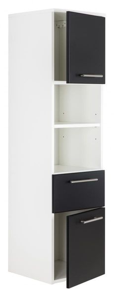 Hochschrank VIVA 135cm mit Tür schwarz
