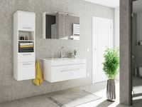 Badmöbel-Set VIVA 100 (3-teilig) weiß hochglanz EEK: F