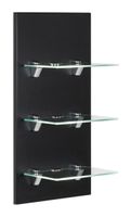 LED-Panel VIVA mit 3 Glasablagen schwarz EEK: F