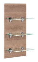 LED-Panel VIVA mit 3 Glasablagen eiche hell EEK: F