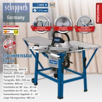 Tischkreissäge TS310 2.80 kW 400V 50Hz