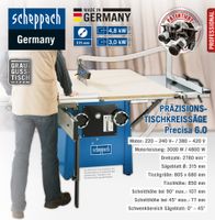 Tischkreissäge Precisa 6.0 380-420/50 Dr 4,80 kW m.Vorr.