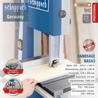 Bandsäge BASA3 0,70 KW 400V 50 inkl. Untergestell