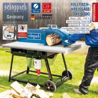 Rolltischkreissäge ke d700 5,2KW, 400V