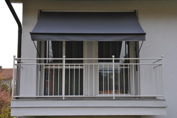 Klemmmarkise dunkelgrau 350 cm