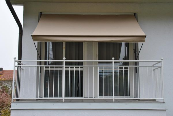 Klemmmarkise taupe 350 cm