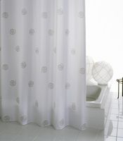 Duschvorhang Textil 240x180 cm Univers grau