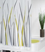 Duschvorhang Textil 180x200 cm Gras grün