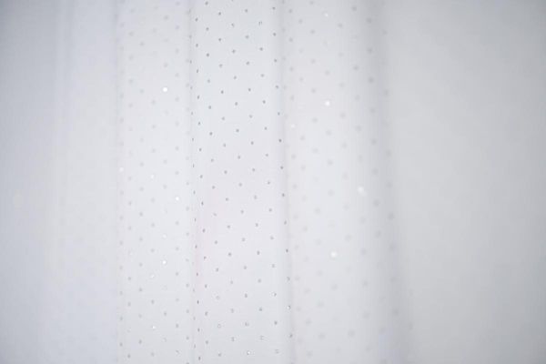Duschvorhang Textil 180x200 cm Diamond weiß