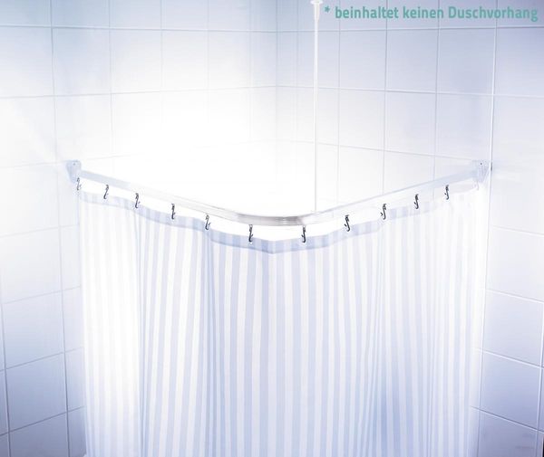Vorhangschiene ca. 90x90 cm weiß