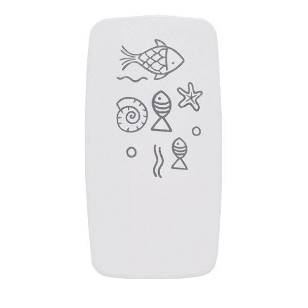 Badewanneneinlage Neptun ca. 38x72 cm, grau, 100% TPE