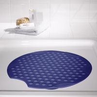 Duscheinlage Tecno ca. Ø 55 cm, ultramarinblau, 100% TPE