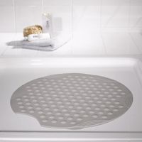 Duscheinlage Tecno ca. Ø 55 cm, grau (manhattan), 100% TPE