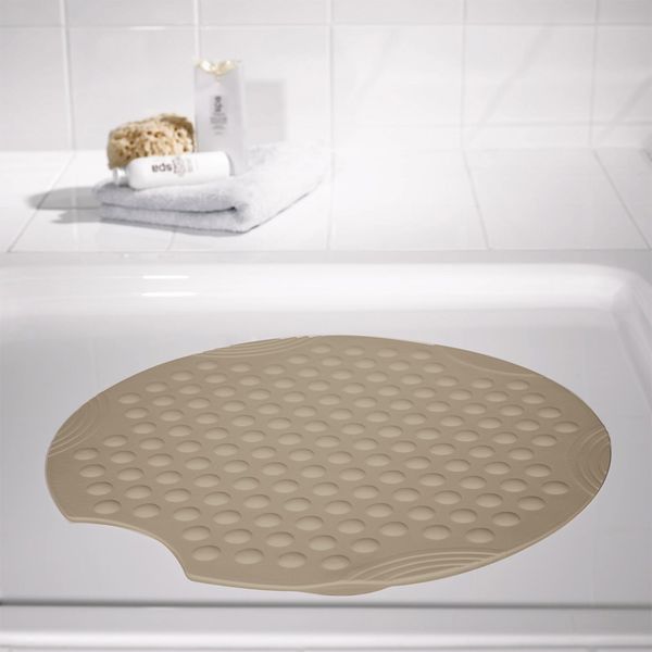 Duscheinlage Tecno ca. Ø 55 cm, beige, 100% TPE