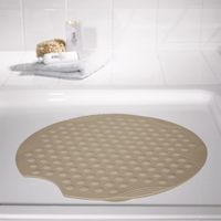 Duscheinlage Tecno ca. Ø 55 cm, beige, 100% TPE