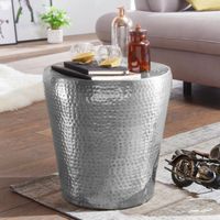 Beistelltisch VIKRAM 41x41x41cm Silber