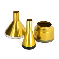 Vasen 3er Set Culture 160 Gold / Weiß / Grün / Grau