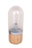 Tischlampe Malbi 500 Grau / Holz