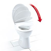 Hochwertiger WC-Sitz mit Absenkautomatik - Orchidee