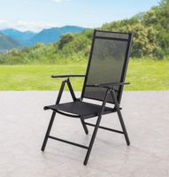 Aluminium Klappsessel, 2er Set - Anthrazit