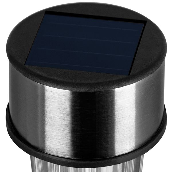 Deuba Solarleuchte LED Gartenleuchte 31cm 8 tlg weiß