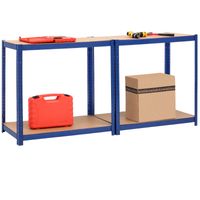 Schwerlastregal 875kg 180x90x40cm blau