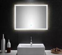 LED Spiegel 80x60 cm mit Touch Bedienung EEK: F