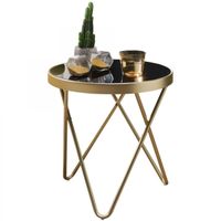 Design Beistelltisch DANA 42x46x42cm Schwarz