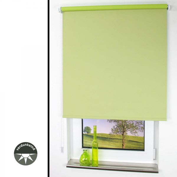 Seitenzugrollo 122 x 180 cm blattgrün
