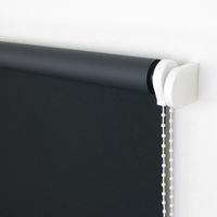 Seitenzugrollo 122 x 180 cm schwarz