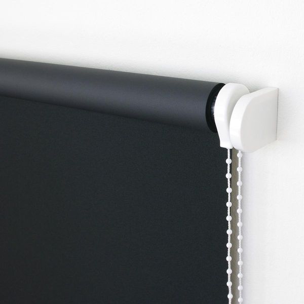 Seitenzugrollo 162 x 180 cm schwarz