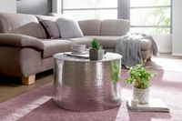 Couchtisch RAHI 61 x 40,5 x 61 cm Silber